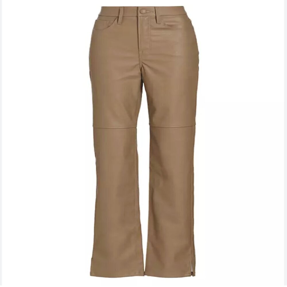 Good American Better Than Leather Pants Warm Caramel Womens Size 8